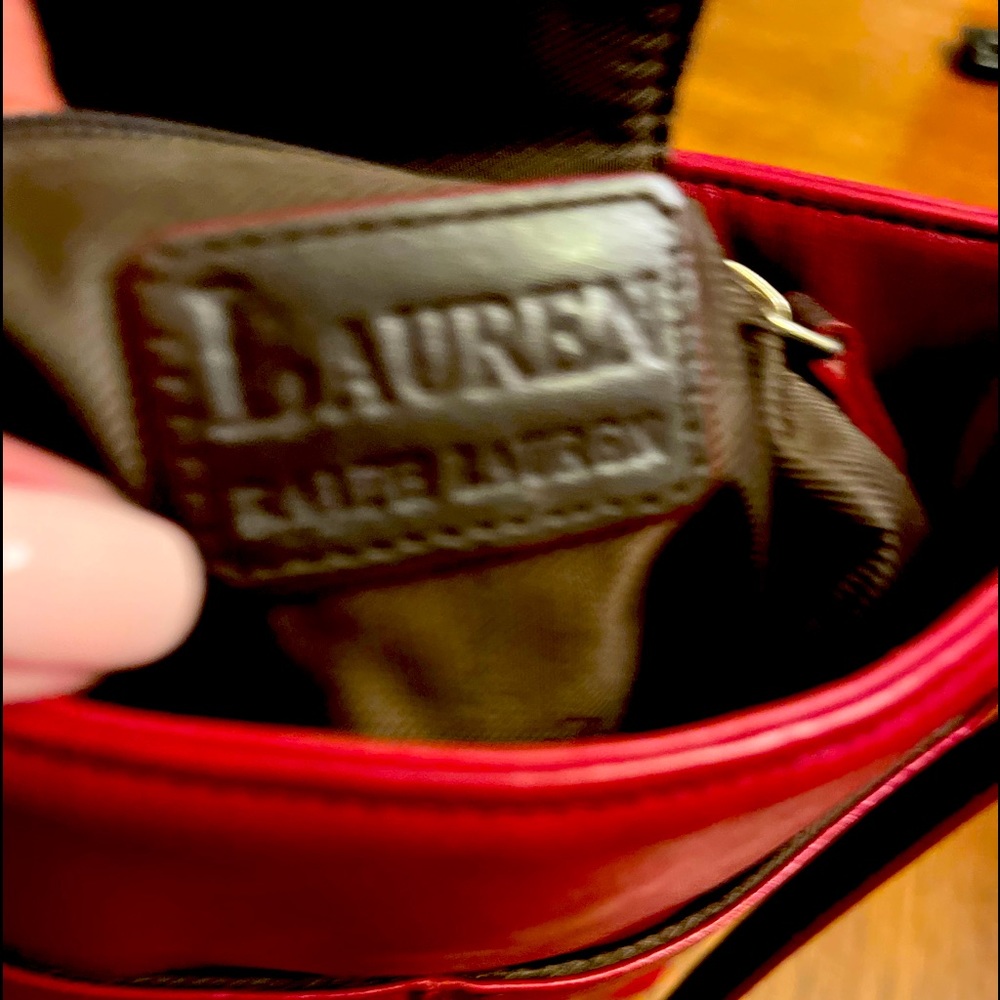 Ralph Lauren leather Red Crossbody-original owner